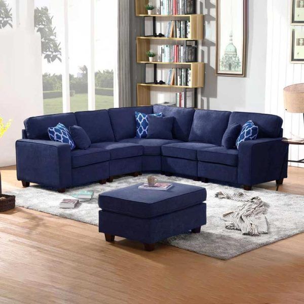6-piece Sectional Sofa With Ottoman
