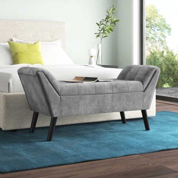 Paragon Velvet Upholstered Pouffe Foot stool