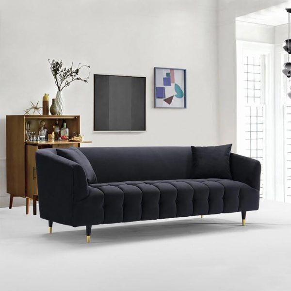Dagenham’s Round Arm Sofa in Velvet