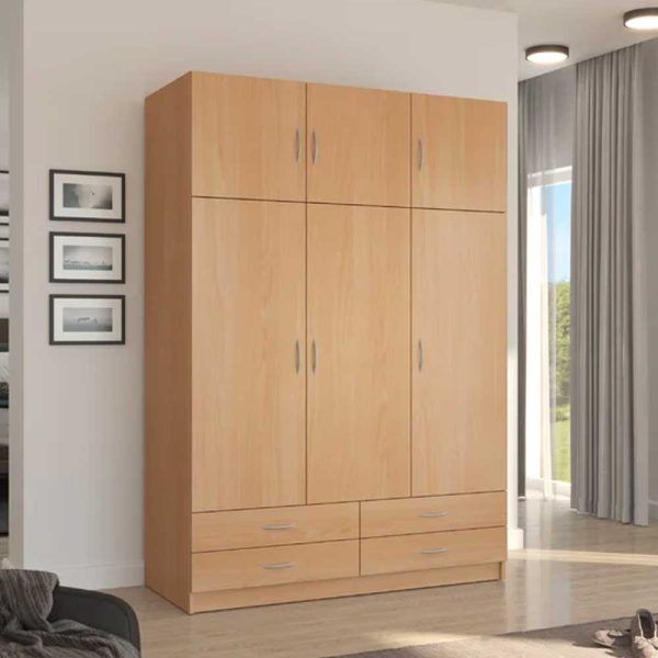 Estephania Laminated Wood 3 Door Wardrobe