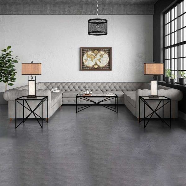 Garcia U-shaped Sofa with Tufted Linen