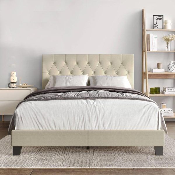 Gargan Panel Bed with Fabric Covering