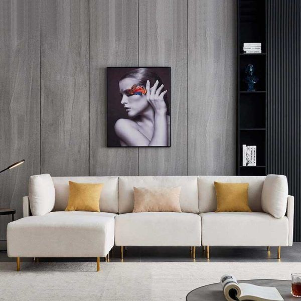 Govea Sleek and Stylish 4 seater Sectional Sofa