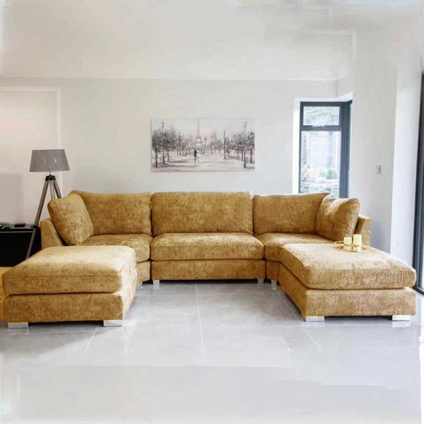 Haawa U Shape Sofa with Upholstered Modular Style