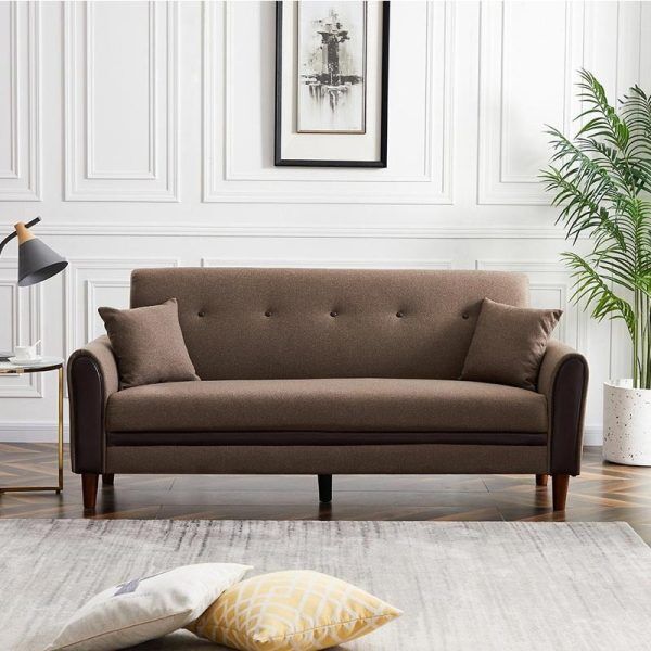 Modern Sofa for Living Room with 2 Pillows