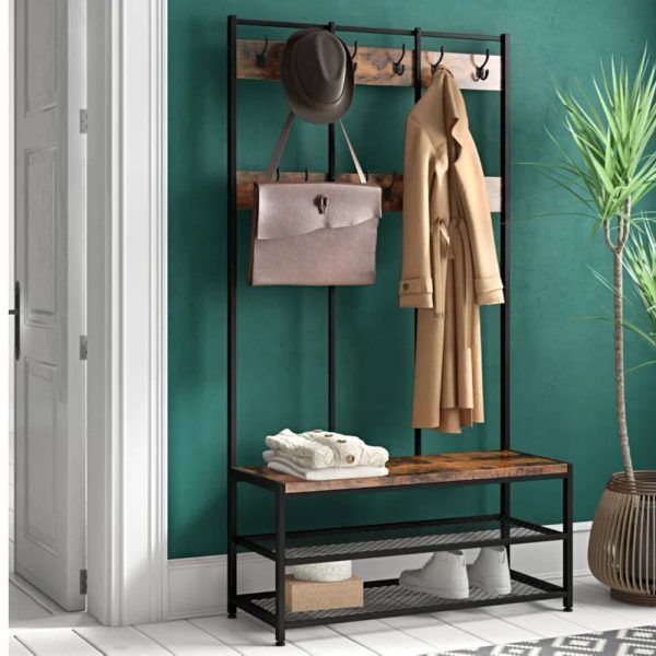 Paragon Furniture Hall Tree with Shoe Storage