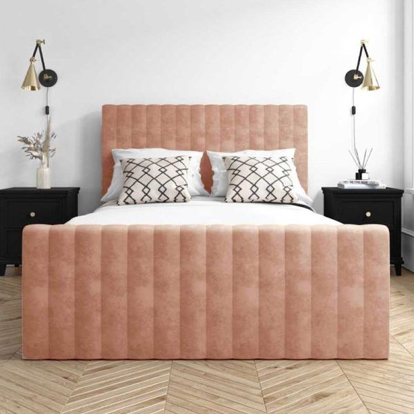 Paragon Modern Velvet Ottoman Bed