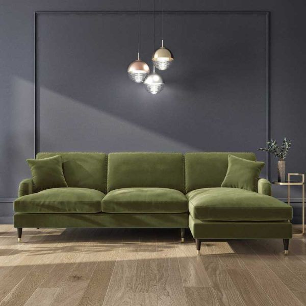 Paragon’s 3-Seater L Shaped Sofa in Velvet