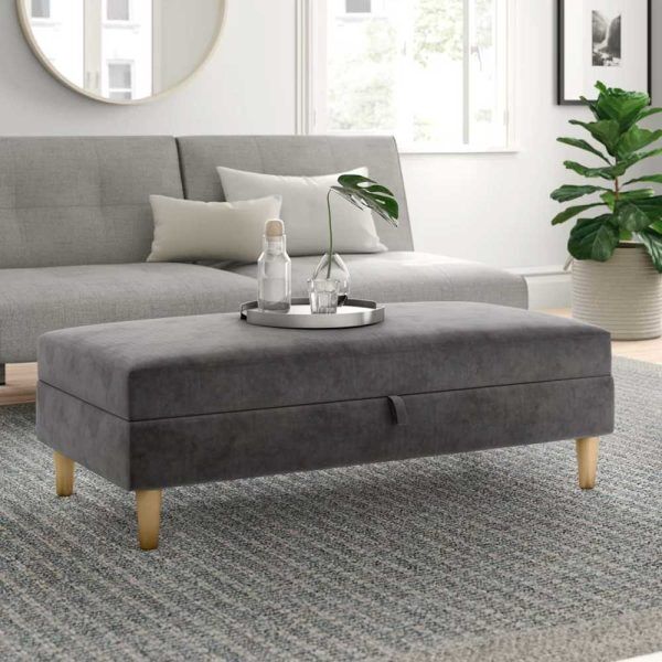 Modern Rectangle Storage Ottoman