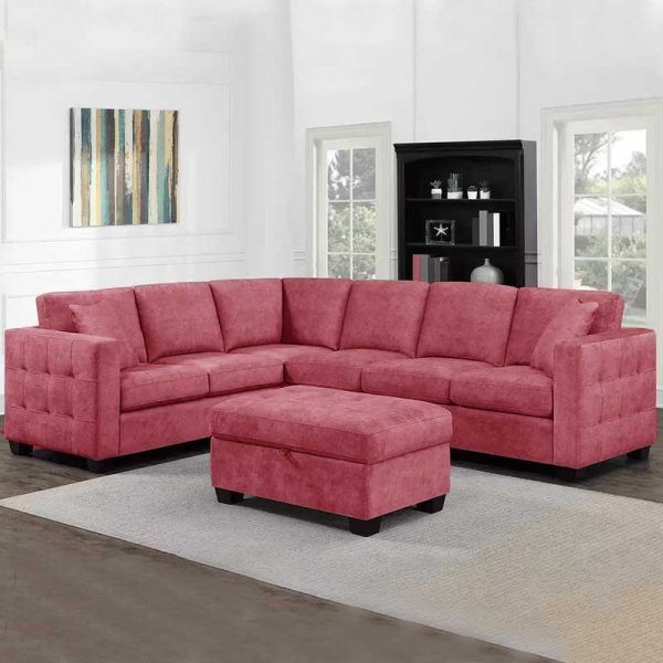 Sofa for Corners with Storage Ottoman