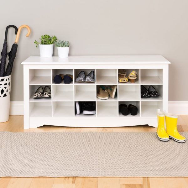 Paragon Entryway Shoe Storage Cubby Bench