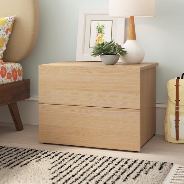 Fernon 2 Solid Drawer Nightstand