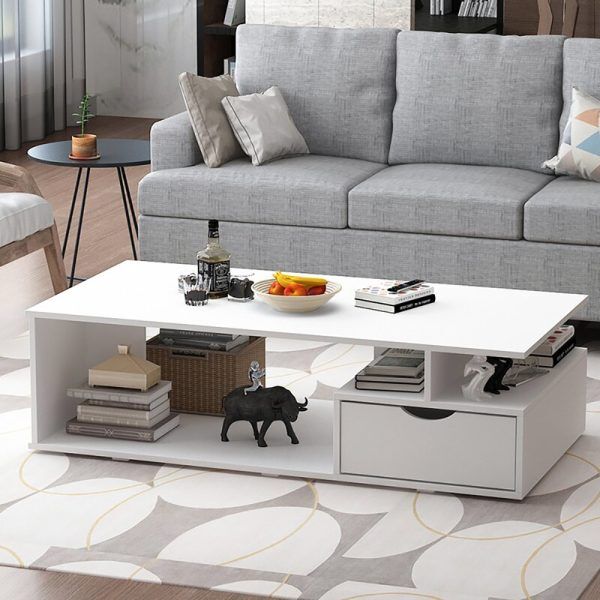 Paragon Coffee Table with Open Storage Shelf