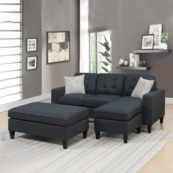 Howa Wide L shape Couch with Ottoman