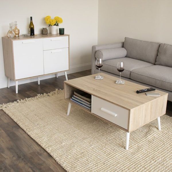 4-Legged Coffee Table with Storage