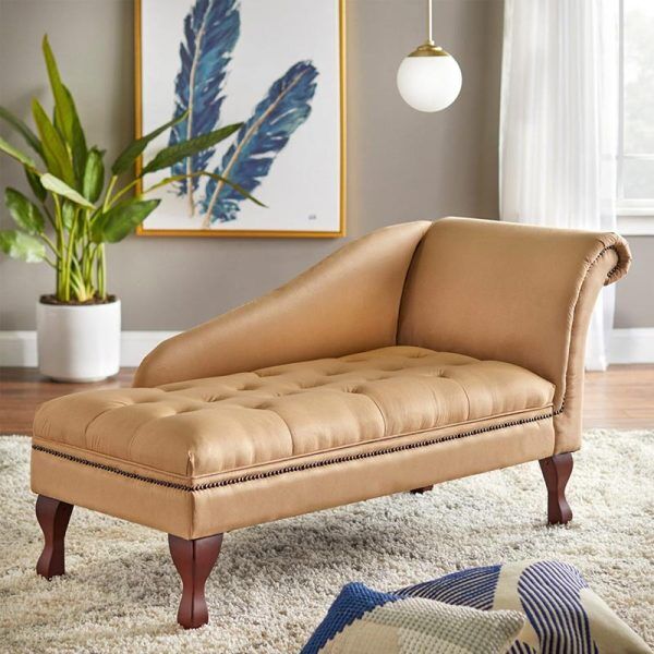 Living Room Modern Chaise Lounge with Storage