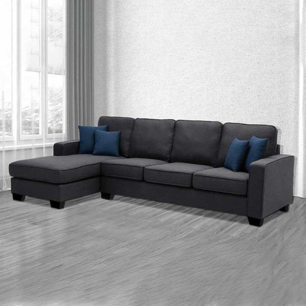 Marco 5 Seater Sectional Sofa in Dark Gray