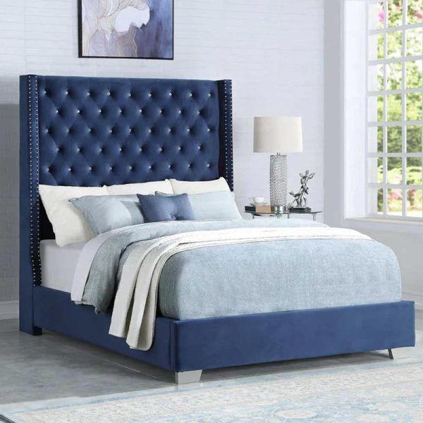 Modern Bed Design with Diamond-Shaped