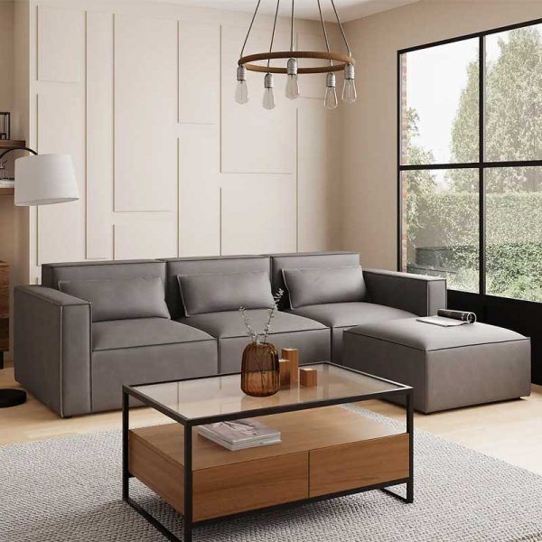 Paragon Furniture Faux Leather Corner Sofa