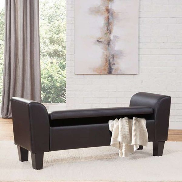 Paragon Faux Leather Storage Bench