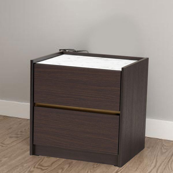 Paragon Walker Dark Brown Wood Nightstand