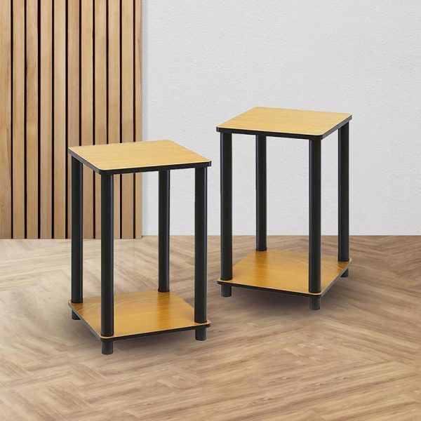 Wooden End Tables Set of Tow